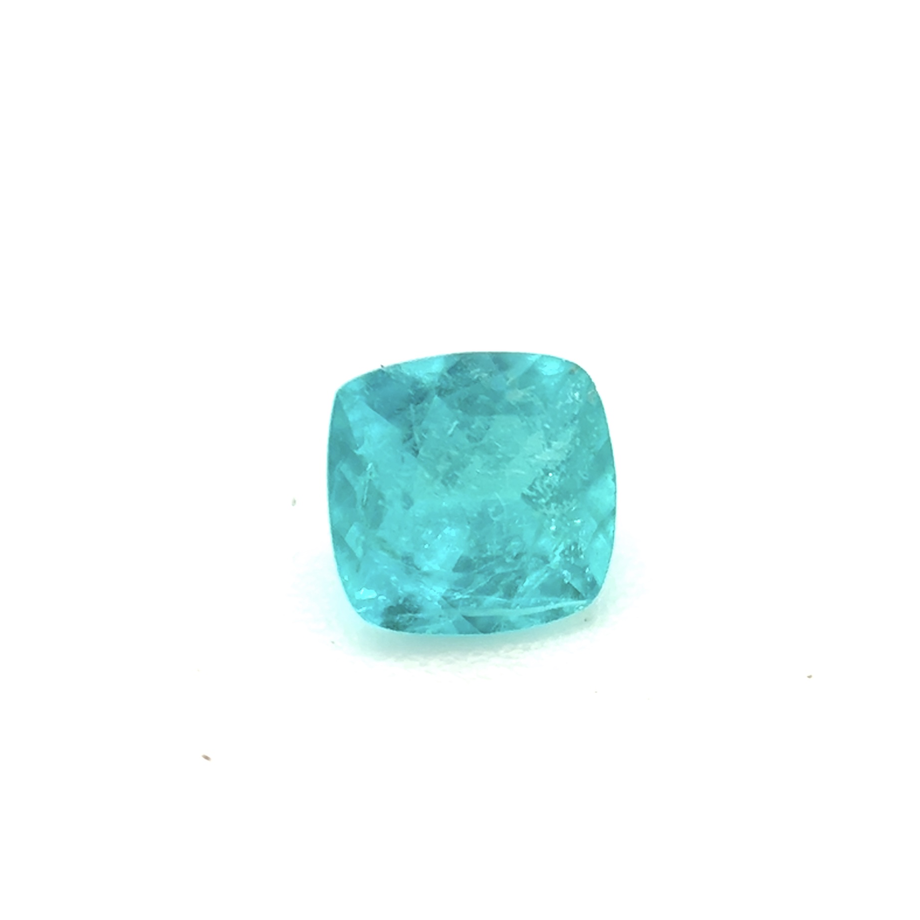 Natural Brazilian Paraiba Tourmaline SQ Cush 4X3,9mm